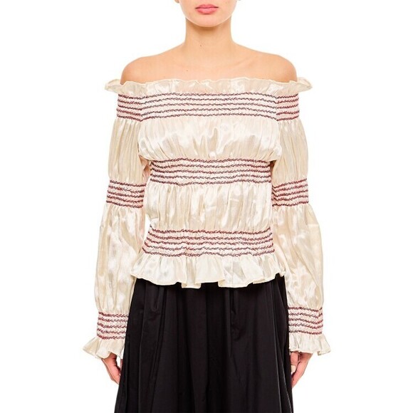 Tigra Tigra Bateau Neckline Cropped Top - NWT